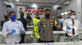 kapolres sukabumi mengamankan 6 terduga pelaku. l Istimewa