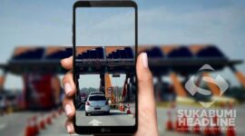 Gerbang tol tanpa e-money. l Istimewa
