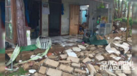 Atap rumah warga Desa Nagrak Utara rusak. l Istimewa