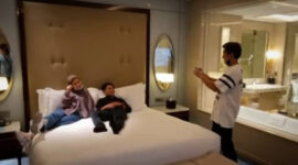 Risma dan Riki honeymoon di hotel mewah. l Tangkapan layar YouTube Baim Paula