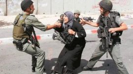 Ibu warga Palestina ditangkap tentara Israel. l Istimewa