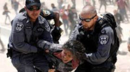 Tindakan brutal polisi Israel. l Istimewa
