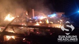 Rumah terbakar di Jampang Tengah. l Istimewa