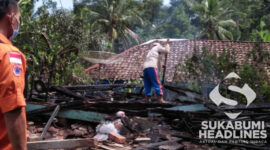 Rumah panggung rata dengan tanah. l Istimewa
