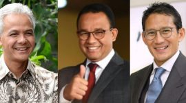 Ganjar Pranowo, Anies Baswedan, Sandiaga Salahuddin Uno. l Istimewa