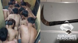 12 pelaku dan clurit. l Istimewa

