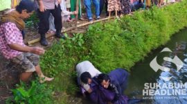 Evakuasi mayat wanita di Surade. l Istimewa