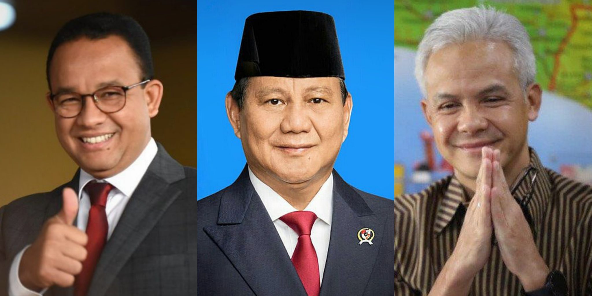 Survei Capres Terbaru, Ganjar, Prabowo dan Anies Bersaing Ketat