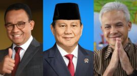 Anies Baswedan, Prabowo Subianto, Ganjar Pranowo. l Istimewa