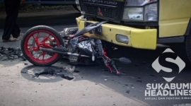 Motor korban lakalantas di Parungkuda. l Istimewa