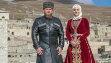 Ramzan Kadyrov dan istrinya, Medni Musaevna Kadyrova. l Istimewa