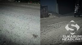Jalan Cemerlang banyak kerikil. l Istimewa