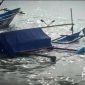 Perahu nelayan Ujunggenteng tenggelam. l Istimewa