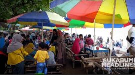 Wisatawan di RTH Citepus. l Istimewa