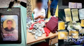 Pelaku dan barang bukti pungli tempat wisata di Sukabumi. l Istimewa