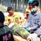 Warga Depok tenggelam di Pantai Cibuaya. l Istimewa