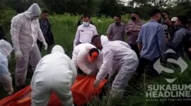 Penemuan mayat di Parungkuda. l Istimewa