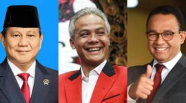 Prabowo Subianto, Ganjar Pranowo dan Anies Baswedan. l Istimewa