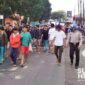 Aksi blokir Jalan Nasional di Cicurug, Kabupaten Sukabumi. l Angga Andriansyah
