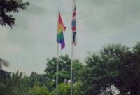 Bendera LGBT+ di Kedubes Inggris. l Istimewa