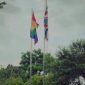 Bendera LGBT+ di Kedubes Inggris. l Istimewa