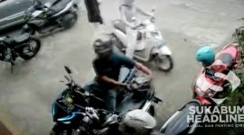 Terciduk maling helm. l Istimewa