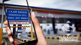 Gerbang tol tanpa tap e-money. l Istimewa