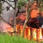 Rumah terbakar di Waluran. l Istimewa