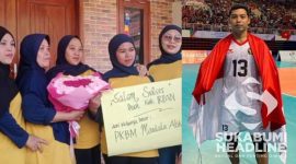 Kepulangan Irpan disambut meriah warga Nyalindung. l Istimewa