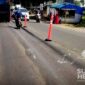 Jalan Nasional bergelombang di Cicurug, Sukabumi. l Angga Andriansyah