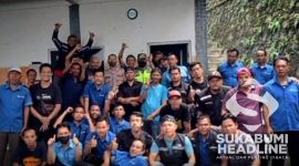 Demo buruh PT AGS Cicurug. l Istimewa