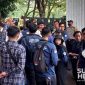 Aksi mahasiswa di DPRD Kabupaten Sukabumi. l sukabumiheadline.com