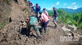 Tebing longsor di Simpenan. l Istimewa