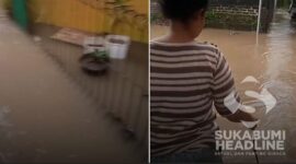 Luapan air di Kampung Keboncau, Cicurug. l Istimewa