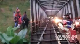 Pemotor Bawa Balita Jatuh ke Sungai Cimandiri. l Istimewa