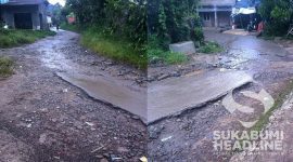 Jalan Gunungguruh rusak. l Ryan Anggriawan