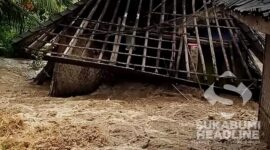 Rumah terendam banjir di Ciemas Sukabumi. l Istimewa