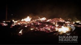 Rumah terbakar di Pabuaran, Sukabumi. l Istimewa 