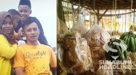 Keluarga Juliansyah dan usaha opak Jampang. l Juliansyah 