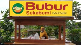 Bubur ayam khas Sukabumi di Kota Solo. l Istimewa