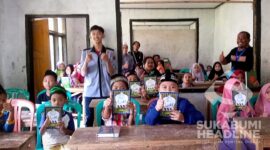 Kolaborasi Paguris dan HMS Universitas Nusa Putra berbagi. l Istimewa
