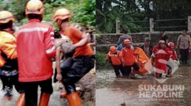 Korban hanyut di sungai Citamiang Sukabumi. l Istimewa