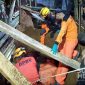 Evakuasi korban longsor di Cidahu Sukabumi. l Istimewa