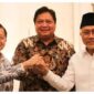Ketum PPP Soeharso Manoarfa, Ketum Golkar Airlangga Hartarto, dan Ketum PAN Zulkifli Hasan. l Istimewa 