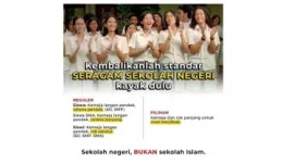 Trending cuitan seragam sekolah negeri tanpa jilbab. l Istimewa