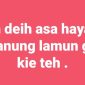Salah satu status Facebook terduga pelaku begal di Sukabumi. l Istimewa