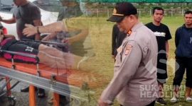 Pemain sepak bola tersambar petir di Stadion Korpri Cisaat. l Istimewa