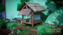 Miniatur bangunan karya Endra Ardiansyah. l Istimewa 