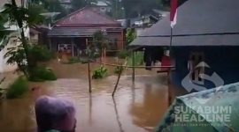 Banjir melanda tiga Desa di Cicurug. l Istimewa 