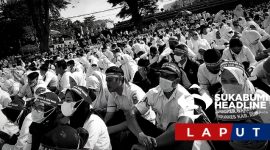 Aksi unjuk rasa FKHF Jawa Barat di Gedung Sate Kota Bandung. l Saeful Anwar